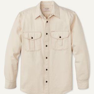 Filson Natural Twill Guide Shirt (M) – Classic & Rugged 🌿✨